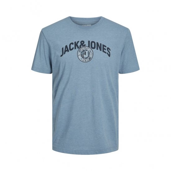 Jack & Jones Ounce Logo T-Shirt Turquoise - Majice Kratkih Rukava - Muške Majice Kratkih Rukava Veliki Brojevi 