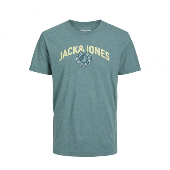 Jack & Jones Ounce Logo T-Shirt Grey - Majice Kratkih Rukava - Muške Majice Kratkih Rukava Veliki Brojevi 