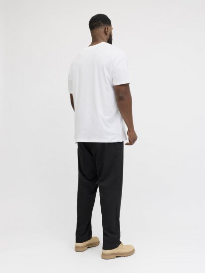 Jack & Jones Brandon T-Shirt White - Majice Kratkih Rukava - Muške Majice Kratkih Rukava Veliki Brojevi 