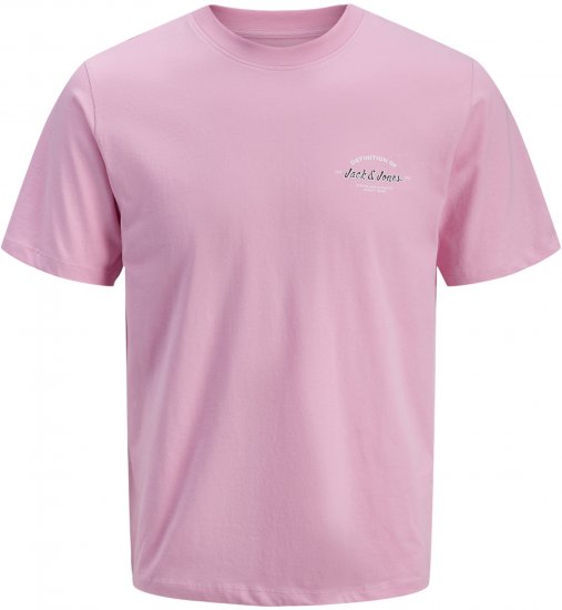 Jack & Jones Brandon T-Shirt Pink - Majice Kratkih Rukava - Muške Majice Kratkih Rukava Veliki Brojevi 