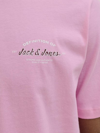Jack & Jones Brandon T-Shirt Pink - Majice Kratkih Rukava - Muške Majice Kratkih Rukava Veliki Brojevi 