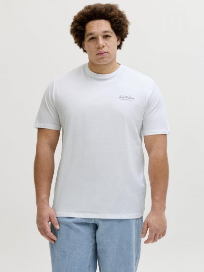 Jack & Jones Archive Majica Bijela - Majice Kratkih Rukava - Muške Majice Kratkih Rukava Veliki Brojevi 