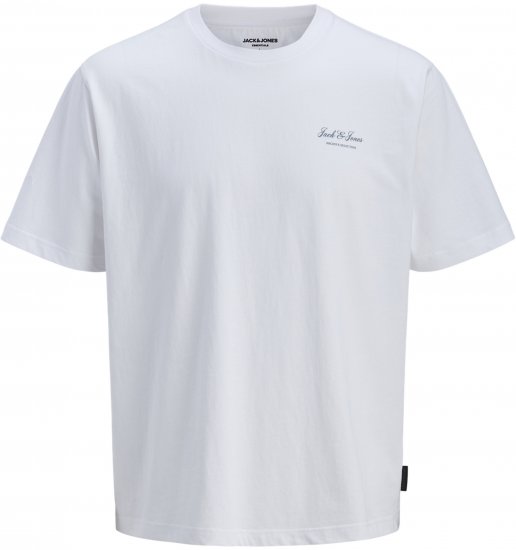 Jack & Jones Archive Majica Bijela - Majice Kratkih Rukava - Muške Majice Kratkih Rukava Veliki Brojevi 