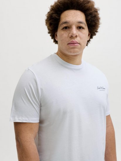 Jack & Jones Archive Majica Bijela - Majice Kratkih Rukava - Muške Majice Kratkih Rukava Veliki Brojevi 