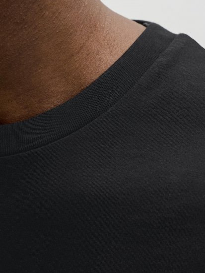 Jack & Jones Grayson Majica Crna - Majice Kratkih Rukava - Muške Majice Kratkih Rukava Veliki Brojevi 