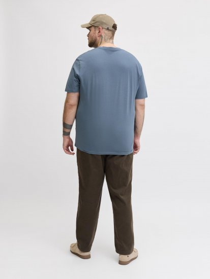 Jack & Jones Edenver T-Shirt Blue - Majice Kratkih Rukava - Muške Majice Kratkih Rukava Veliki Brojevi 