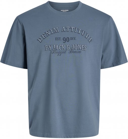 Jack & Jones Edenver T-Shirt Blue - Majice Kratkih Rukava - Muške Majice Kratkih Rukava Veliki Brojevi 