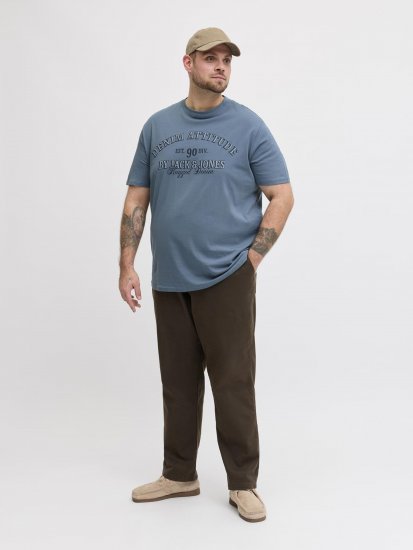 Jack & Jones Edenver T-Shirt Blue - Majice Kratkih Rukava - Muške Majice Kratkih Rukava Veliki Brojevi 