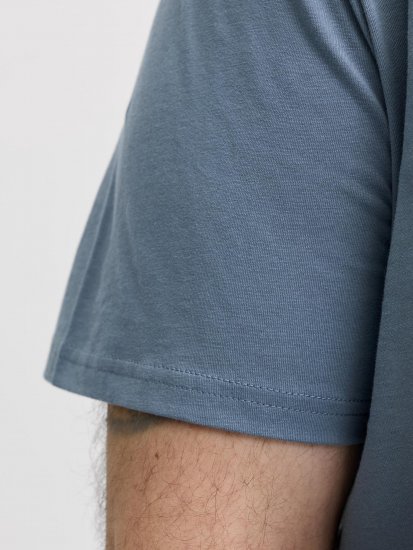 Jack & Jones Edenver T-Shirt Blue - Majice Kratkih Rukava - Muške Majice Kratkih Rukava Veliki Brojevi 