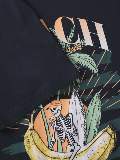 Jack & Jones King Crew Neck T-Shirt Navy - Majice kratkih rukava s printom - 