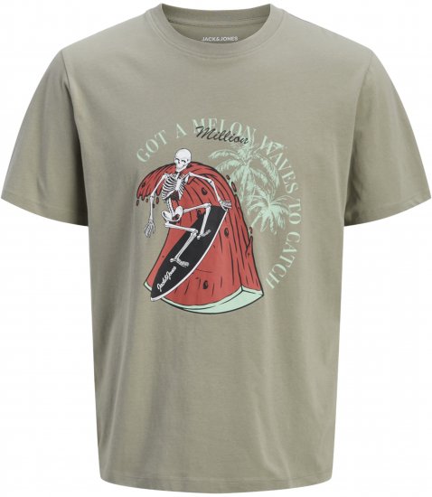 Jack & Jones King Crew Neck T-Shirt Grey - Majice kratkih rukava s printom - 