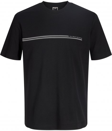 Jack & Jones Cofusion T-Shirt Black - Majice Kratkih Rukava - Muške Majice Kratkih Rukava Veliki Brojevi 