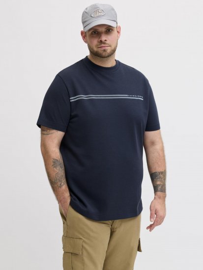 Jack & Jones Cofusion T-Shirt Navy - Majice Kratkih Rukava - Muške Majice Kratkih Rukava Veliki Brojevi 
