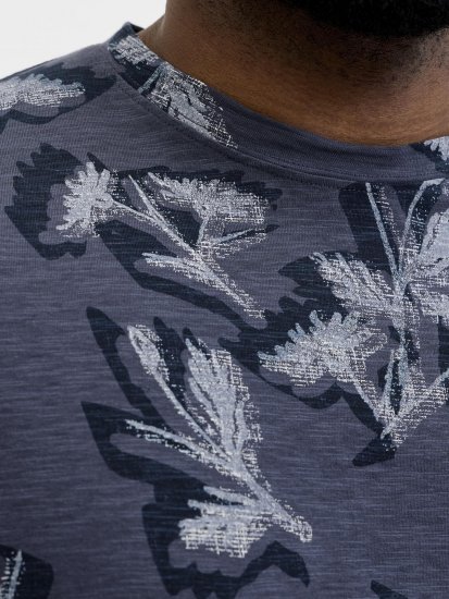 Jack & Jones Montauk T-Shirt Blue - Majice Kratkih Rukava - Muške Majice Kratkih Rukava Veliki Brojevi 