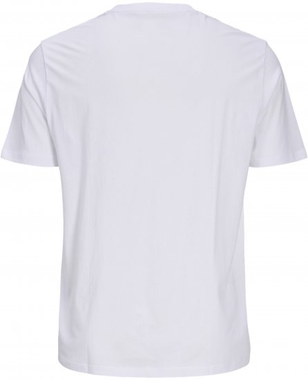 Jack & Jones Blaneo Short Sleeve T-Shirt White - Majice Kratkih Rukava - Muške Majice Kratkih Rukava Veliki Brojevi 
