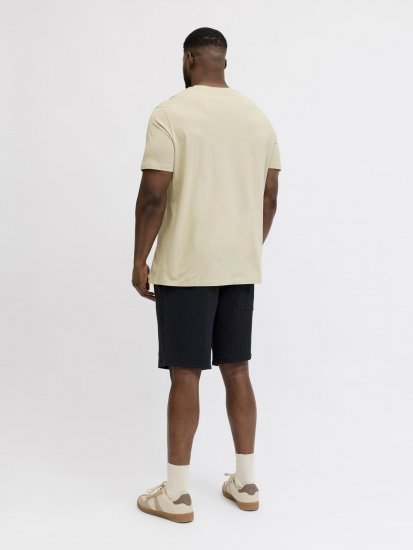 Jack & Jones Blaneo Short Sleeve T-shirt Beige - Majice Kratkih Rukava - Muške Majice Kratkih Rukava Veliki Brojevi 
