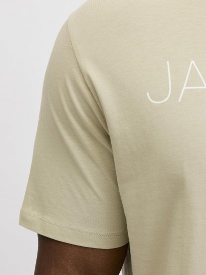 Jack & Jones Blaneo Short Sleeve T-shirt Beige - Majice Kratkih Rukava - Muške Majice Kratkih Rukava Veliki Brojevi 