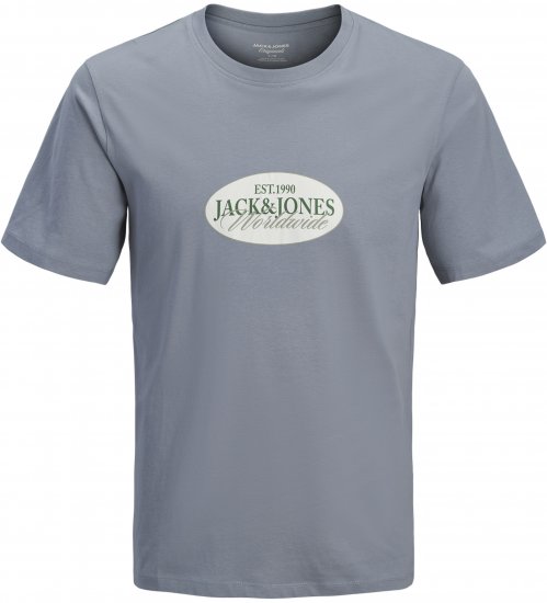 Jack & Jones Catskills Worldwide Majica Plava - Majice Kratkih Rukava - Muške Majice Kratkih Rukava Veliki Brojevi 