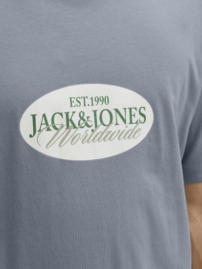 Jack & Jones Catskills Worldwide Majica Plava - Majice Kratkih Rukava - Muške Majice Kratkih Rukava Veliki Brojevi 