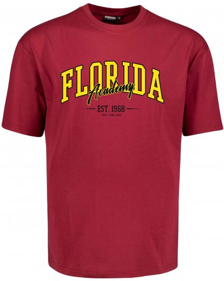Adamo Florida Comfort Fit T-Shirt Red - Majice kratkih rukava s printom - 