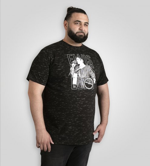 D555 Official Elvis Presley Printed T-Shirt Black - Majice kratkih rukava s printom - 