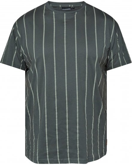 North Latitude 61319 Prugasta Majica Tamno Prašnjavo Zelena - Majice Kratkih Rukava - Muške Majice Kratkih Rukava Veliki Brojevi 