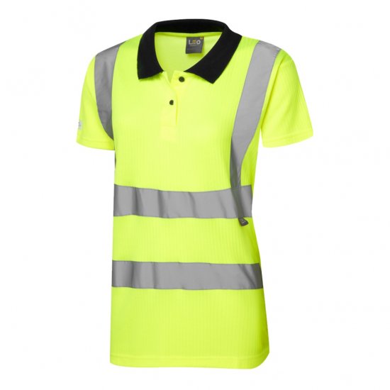 Leo Lana EcoViz Comfort Women's Polo Shirt Yellow - Radna odjeća - 