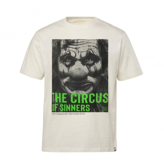 STHUGE T-Shirt Circus Of Sinners White - Majice Kratkih Rukava - Muške Majice Kratkih Rukava Veliki Brojevi 