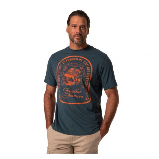 JP1880 T-Shirt Fearless Seaman Blue - Majice Kratkih Rukava - Muške Majice Kratkih Rukava Veliki Brojevi 