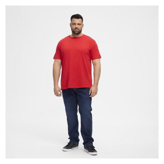 North Latitude T-Shirt O-Neck Red - Majice Kratkih Rukava - Muške Majice Kratkih Rukava Veliki Brojevi 
