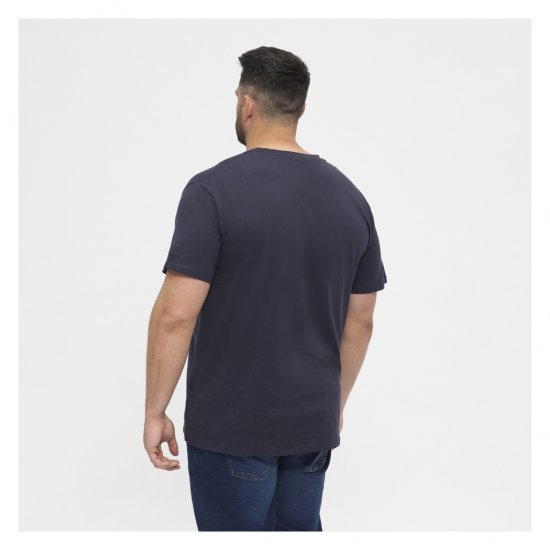 North Latitude T-Shirt O-Neck Navy Blue - Majice Kratkih Rukava - Muške Majice Kratkih Rukava Veliki Brojevi 