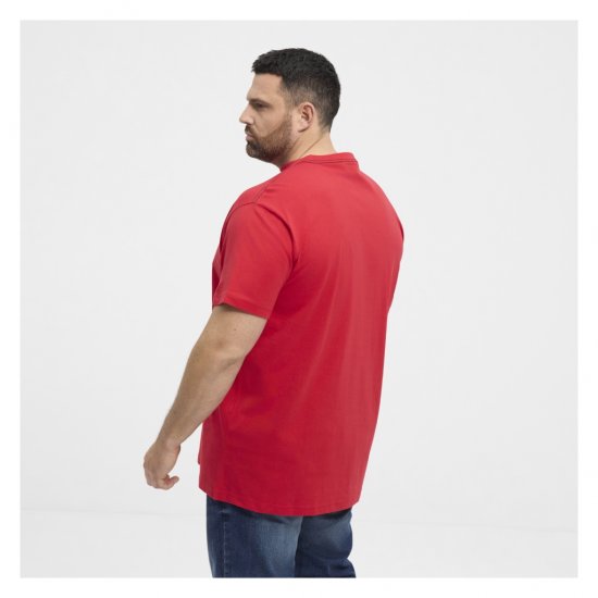 North Latitude Logo T-Shirt Red - Majice Kratkih Rukava - Muške Majice Kratkih Rukava Veliki Brojevi 