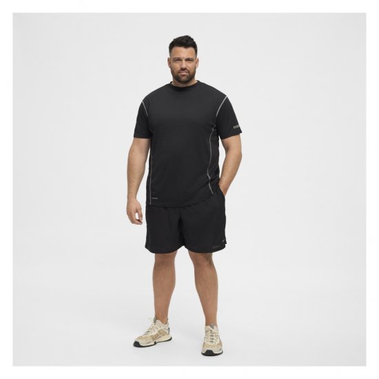 North Latitude Sport Tech T-Shirt Black - Majice Kratkih Rukava - Muške Majice Kratkih Rukava Veliki Brojevi 