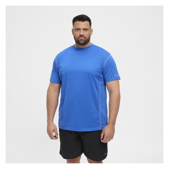 North Latitude Sport Tech T-Shirt Cobolt Blue - Majice Kratkih Rukava - Muške Majice Kratkih Rukava Veliki Brojevi 