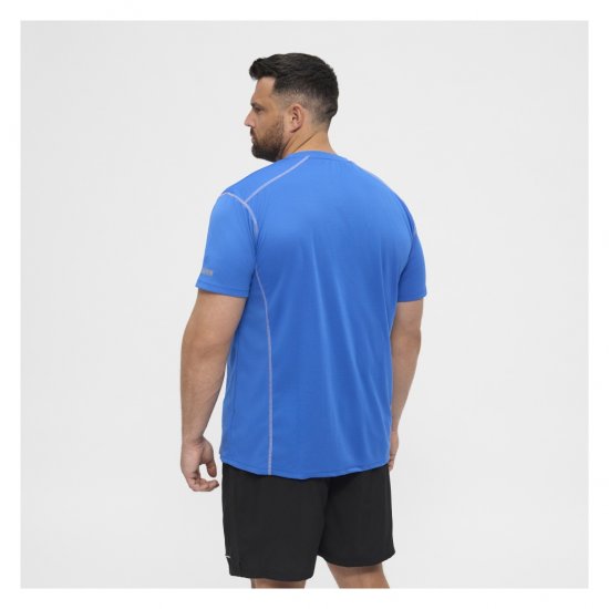 North Latitude Sport Tech T-Shirt Cobolt Blue - Majice Kratkih Rukava - Muške Majice Kratkih Rukava Veliki Brojevi 