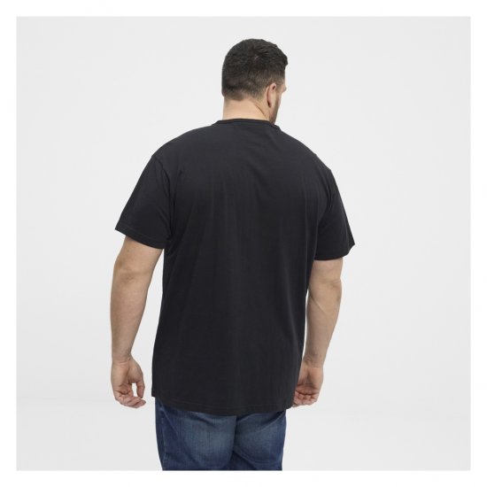 North Latitude Denim Printed Logo T-Shirt Black - Majice Kratkih Rukava - Muške Majice Kratkih Rukava Veliki Brojevi 