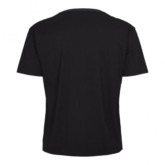 North Latitude Pyjama T-Shirt V-Neck Short Sleeve Black - Pidžame/Loungewear - Muške Pidžame Veliki Brojevi