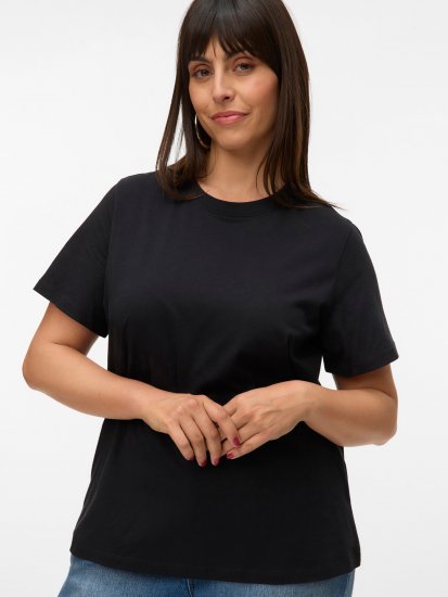 Vero Moda Paulina T-Shirt Black - Majice - 