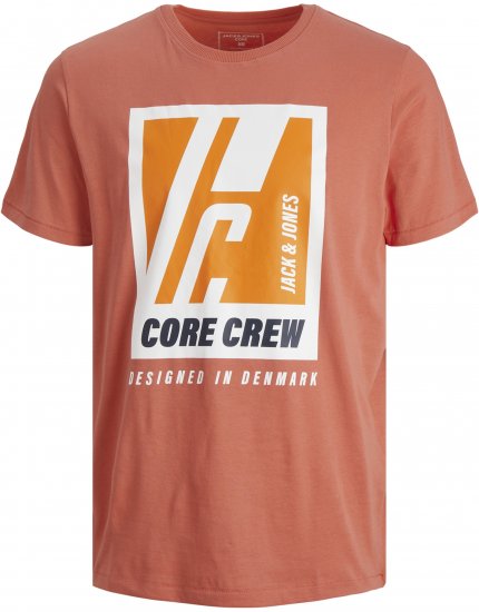 Jack & Jones Spring Logo T-Shirt Pink - Majice Kratkih Rukava - Muške Majice Kratkih Rukava Veliki Brojevi 