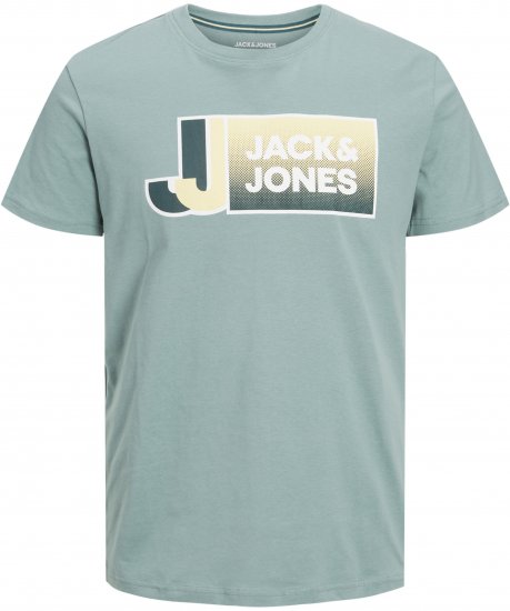 Jack & Jones Logan T-Shirt Grey - Majice Kratkih Rukava - Muške Majice Kratkih Rukava Veliki Brojevi 