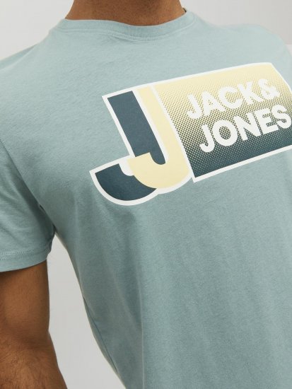 Jack & Jones Logan T-Shirt Grey - Majice Kratkih Rukava - Muške Majice Kratkih Rukava Veliki Brojevi 