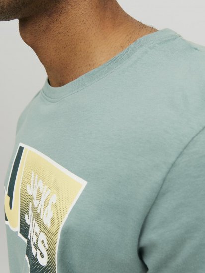 Jack & Jones Logan T-Shirt Grey - Majice Kratkih Rukava - Muške Majice Kratkih Rukava Veliki Brojevi 