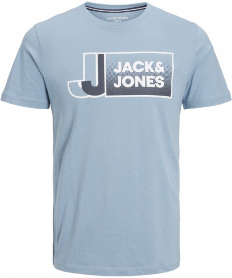 Jack & Jones Logan T-Shirt Turquoise - Majice Kratkih Rukava - Muške Majice Kratkih Rukava Veliki Brojevi 
