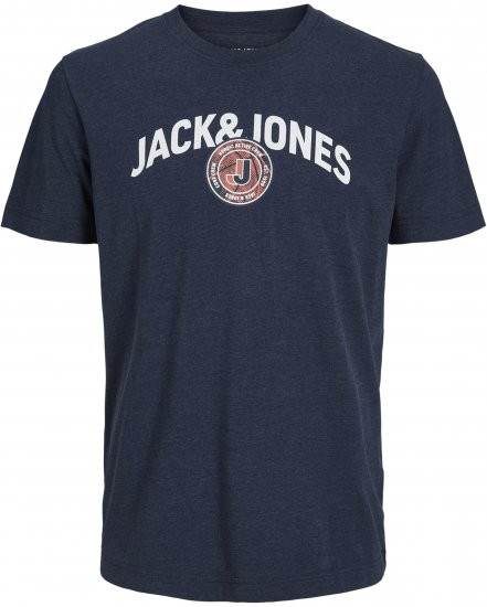 Jack & Jones Ounce T-Shirt Navy - Majice Kratkih Rukava - Muške Majice Kratkih Rukava Veliki Brojevi 