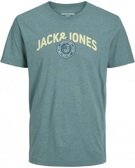 Jack & Jones Ounce Logo T-Shirt Grey - Majice Kratkih Rukava - Muške Majice Kratkih Rukava Veliki Brojevi 