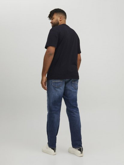Jack & Jones Conrad T-Shirt Black - Majice Kratkih Rukava - Muške Majice Kratkih Rukava Veliki Brojevi 