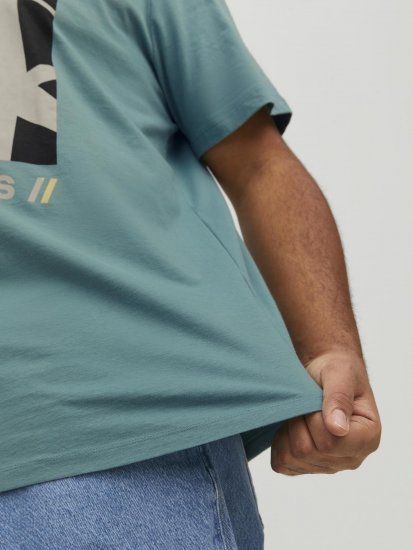 Jack & Jones Conrad T-Shirt Grey - Majice Kratkih Rukava - Muške Majice Kratkih Rukava Veliki Brojevi 