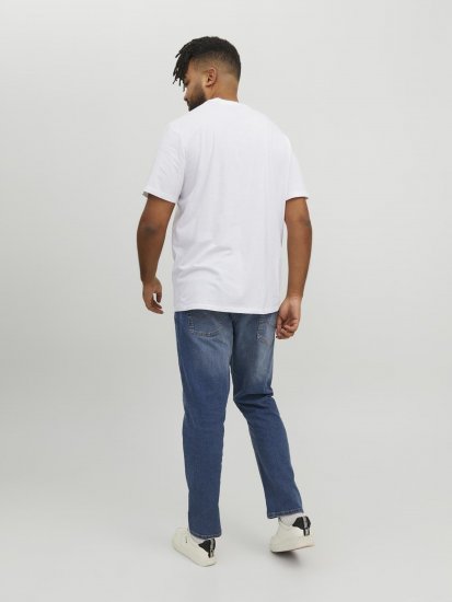 Jack & Jones Conrad T-Shirt White - Majice Kratkih Rukava - Muške Majice Kratkih Rukava Veliki Brojevi 