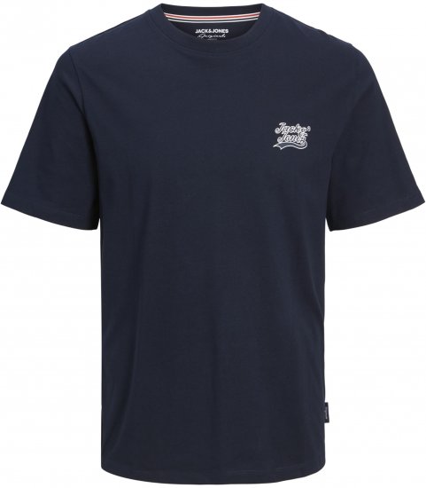 Jack & Jones Trevor T-Shirt Navy - Majice Kratkih Rukava - Muške Majice Kratkih Rukava Veliki Brojevi 