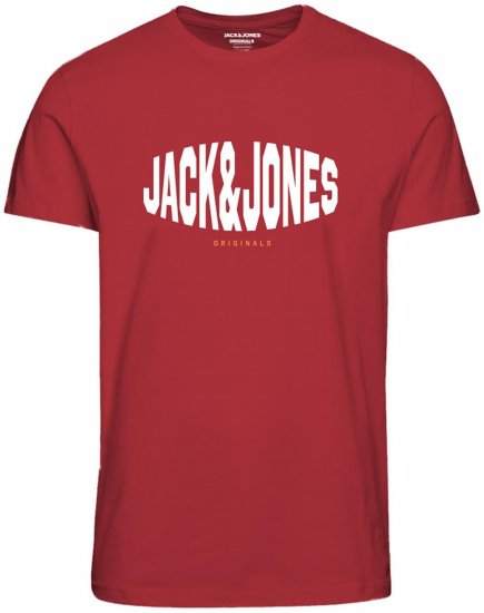 Jack & Jones Marque T-Shirt Red - Majice Kratkih Rukava - Muške Majice Kratkih Rukava Veliki Brojevi 